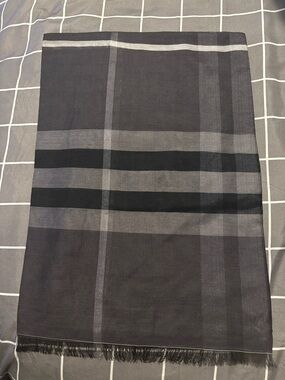 Classic Black & Gray Plaid Scarf - Women Accessories Scarves & Wraps